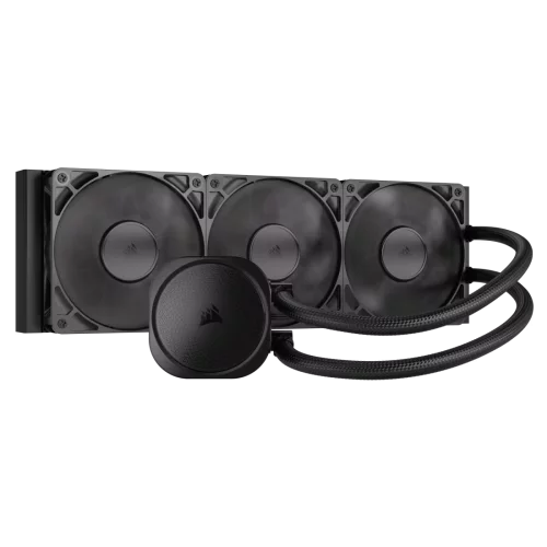 Система жидкостного охлаждения/ Water Cooling System Corsair NAUTILUS 360 ARGB (360mm, Black, Fans: 3x120mm, 72.8CFM, 36dBA, 1700RPM/ S: 1851, 1700, AM5, AM4) (CW-9060089-WW)