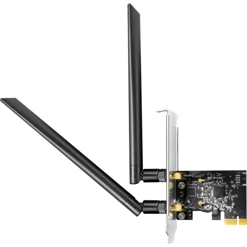 Адаптер Wi-Fi/ AC1300 Dual Band Wi-Fi PCIe Adapter, 867Mbps at 5GHz + 400Mbps at 2.4GHz,2 5dBi Antennas, Dual Brackets, Windows 10/ 8.1/ 8/ 7 (WE1300)