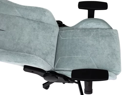 Кресло игровое Knight N1 Fabric серо-голубой Light-28 с подголов. крестов. металл (KNIGHT N1 SKY) фото 36