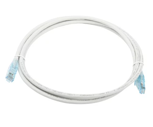 Кабельная сборка Hyperline PC-LPM-UTP-RJ45-RJ45-C6A-2M-LSZH-BL Патч-корд U/ UTP, Cat.6a (100% Fluke Component Tested), 10G, LSZH, 2м, серый (PC-LPM-UTP-RJ45-RJ45-C6A-2M-LSZH-GY)