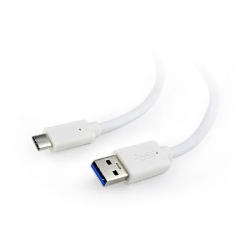 Cablexpert Кабель USB3.0 AM/ USB Type-C, 1м, белый, пакет (CCP-USB3-AMCM-1M-W)