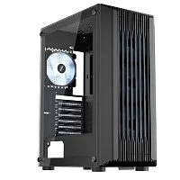 1STPLAYER BULLET HUNTER H6 ARGB Black / ATX / 4x120mm ARGB fans / H6-BK-4F7