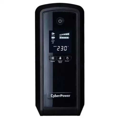 ИБП CyberPower CP900EPFCLCD, Line-Interactive, 900VA/540W, 6 Schuko розеток, USB, RJ11/RJ45, LCD дисплей, Black, 0.33х0.36х0.2м., 8.3кг./ UPS Line-Interactive CyberPower CP900EPFCLCD 900VA/540W USB/RJ11/45 (6 EURO), с чистым синусом при работе от АКБ фото 2