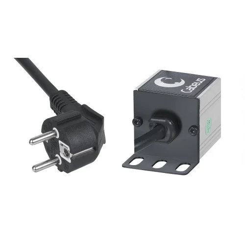 Cabeus PDU-12P-2EU Блок евророзеток для 19 шкафов, 12 розеток, 16 A, выключатель, шнур 2м, алюминиевый корпус, немецкий стандарт фото 3