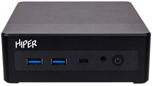Неттоп/ HIPER FACTUM FN2 Intel Core i3 1315U(1.2Ghz)/ 8192Mb/ 256PCISSDGb/ noDVD/ BT/ WiFi/ war 1y/ 0.4kg/ черный/ Win11Pro + WiFi 6, BT 5.2,Чёрный, БП 90Вт, VESA крепление (FN2-I31315R8N2I6BWP)