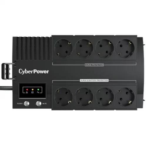 ИБП CyberPower BS650E NEW линейно-интерактивный 650ВА/390Вт, 4+4 евророзетки, USB/ UPS Line-Interactive CyberPower BS650E NEW 650VA/390W USB (4+4 EURO) фото 2