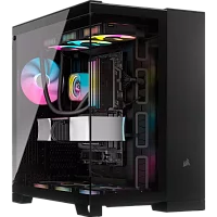 Корпус без блока питания/ Case Corsair iCUE LINK 6500X RGB, Midi-Tower, TG, 3x120mm RGB, 4xUSB-A 3.2, 1xUSB 3.2 Type-C, E-ATX, ATX, mATX, mITX Black (CC-9011269-WW)