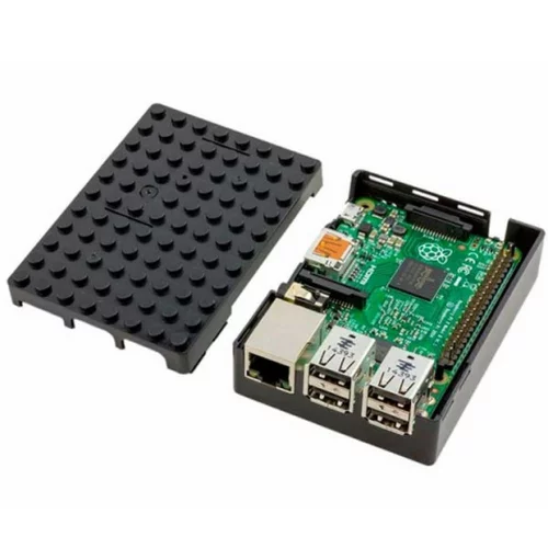 Корпус ACD RA182 Корпус ACD Black ABS Plastic Building Block case for Raspberry Pi 3 B/ B+ (CBPIBLOX-BLK) (494293) фото 4