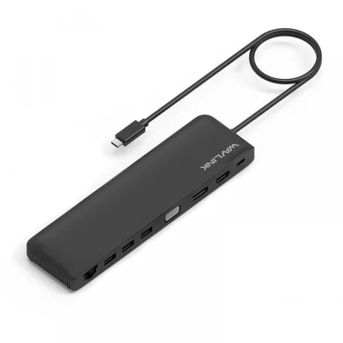 Док-станция Docking Station WAVLINK USB-C 4K Universal /85W PowerDelivery/2xUSB3.0/2xUSB2.0/1xUSB C/1xDP 4K 30HZ/1xHDMI 4K 30HZ/1xVGA/1xGigabit LAN/1xAudio In/Out/1xSD/Micro SD CardReader (WL-UMD04)