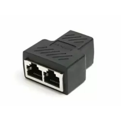 VCOM Разветвитель RJ-45 8P8C (F)2 x 8P8C (F) ,FTP, ABS пластик, кат. 5eVCOM [4895182256415] (CT252S)