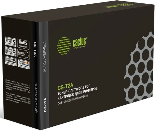 Картридж лазерный Cactus T2A CS-T2A черный (2000стр.) для Deli P2000DNW/M2000ADNW