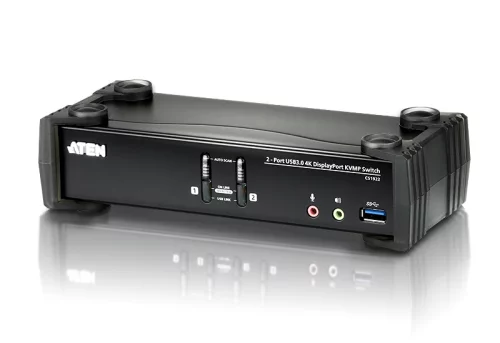 ATEN 2-Port USB 3.0 4K DisplayPort KVMP™ Switch (Cables included) (CS1922-AT-G)