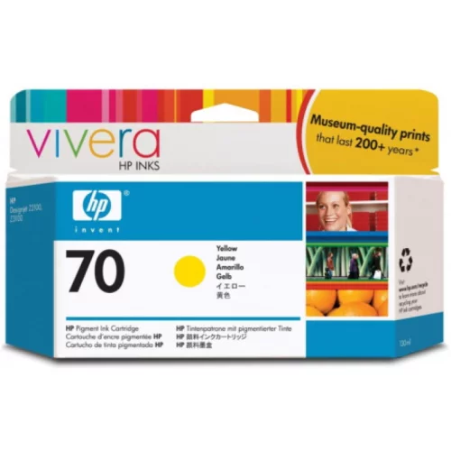 Картридж HP 70 желтый/ 130 мл (C9454A) (C9454A) Картридж/ HP 70 130-ml Yellow Ink Cartridge (C9454A)