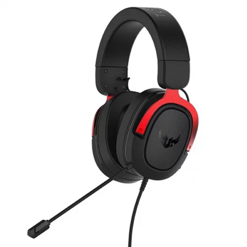 Гарнитура ASUS TUF GAMING H3 проводная, чёрно-красная, 7.1, mini jack 3.5 mm (90YH02AR-B1UA00)