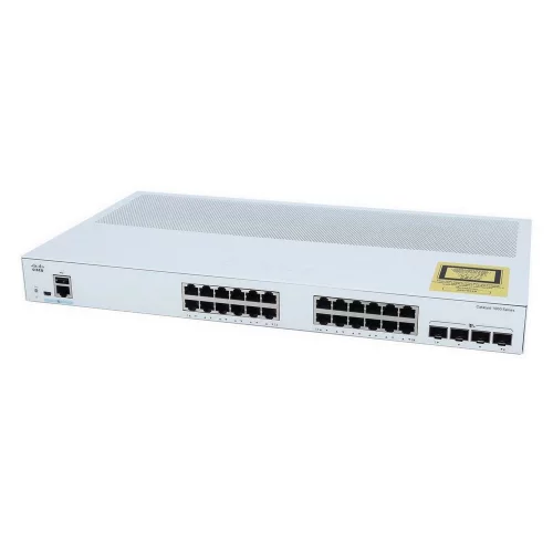 Коммутатор CISCO Catalyst 1000 24x 10/ 100 RJ-45 PoE+, 2x SFP/ RJ-45 combo and 2 SFP uplinks, PoE+ 195W, Fanless, C1000FE-24P-4G-L