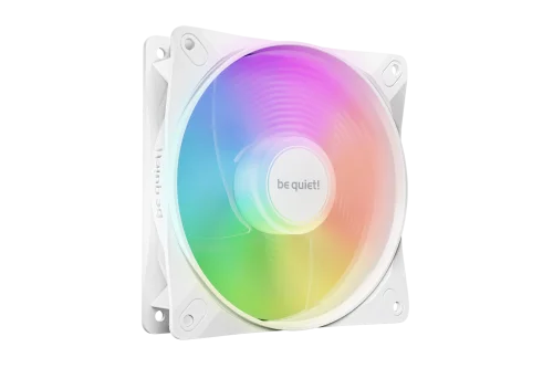 Кулер для корпуса/ Case Cooler be quiet! LIGHT WINGS LX 120mm PWM Reverse White (120x120x25mm, 4-pin PWM, ARGB, 48.8CFM, 28.5dBA, 1500RPM, White) (BL133)