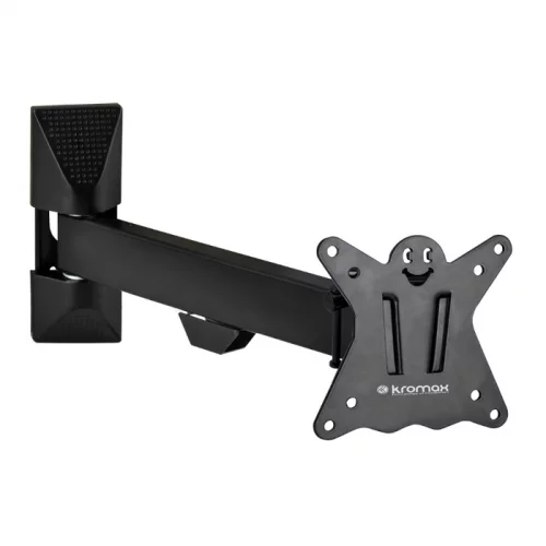Кронштейн Kromax CASPER-103 черный для TV 10-32, настенный наклонно-поворотный, max VESA 100x100, от стены 57-307 мм, наклон +5° -15° (20170)