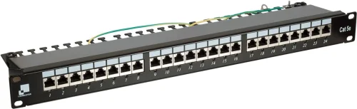Патч-панель Lanmaster LAN-PPI24S5E 19 1U 24xRJ45 кат.5e STP