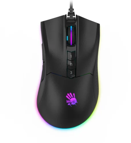 Мышь A4Tech Bloody P90s черный оптическая (8000dpi) USB (8but) (P90S STONE BLACK)