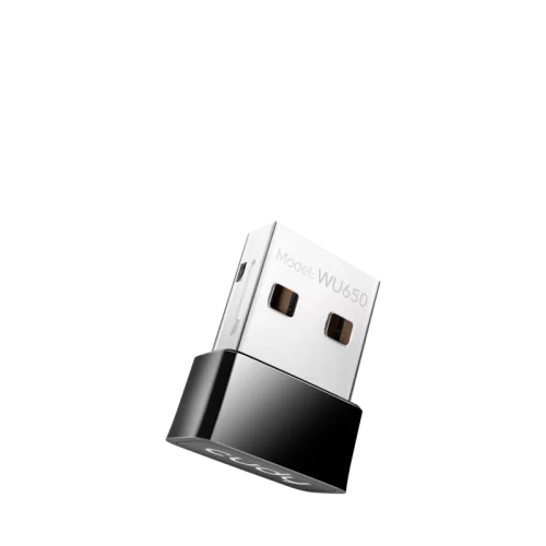 Адаптер Wi-Fi/ 650Mbps Wi-Fi USB Adapter, Mini Size, 433Mbps at 5GHz + 200Mbps at 2.4GHz, Nano Size, USB 2.0 (WU650)