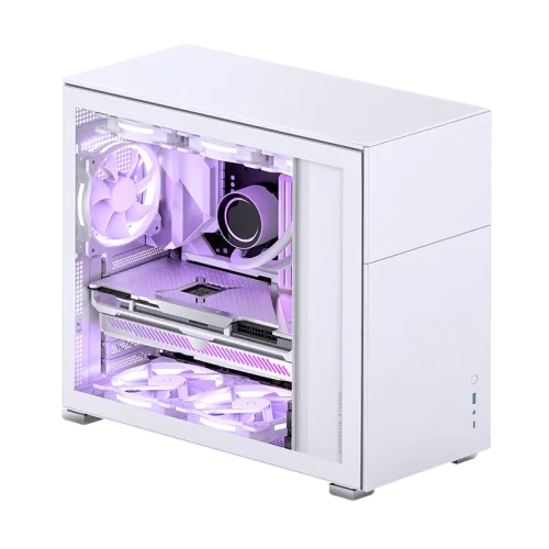 Корпус без блока питания/ Case JONSBO D41 STD, Midi-Tower, TG, no fan, 1xUSB-A 3.2 + 1xUSB-C 3.2, ATX, mATX White (D41 STD WHITE)