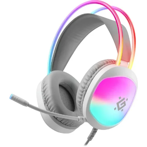 Defender Игровая гарнитура Eclipse белый, RGB, провод 2 м_1 (62440)