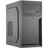 Корпус с блоком питания 450Вт./ Case Foxline FL-702, mATX, 1x5.25EXT, 1x3.5EXT, 2x3.5INT, 2xUSB3.0, HDA, w/o FAN, w/450W ATX PSU, w/1.2m EU pwr cord (FL-702-FZ450-U32)