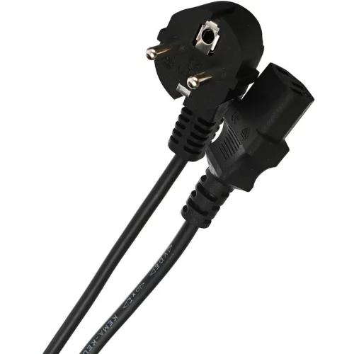 Кабель/ Кабель компьютер --> розетка 220V ( угловая Евровилка) <VDE> 3G*0,75mm2 VCOM <CE021-CU0.75-1.8> 1,8м (CE021-CU0.75-1.8M)
