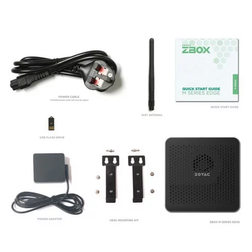 ZOTAC-ZBOX-MI648,Barebone, Intel i5-1340P, 2x DDR5-5200/ 4800 SODIMM, M.2 SSD SLOT, 2x GLAN, WIFI, BT Active cooling (ZBOX-MI648-BE) фото 7