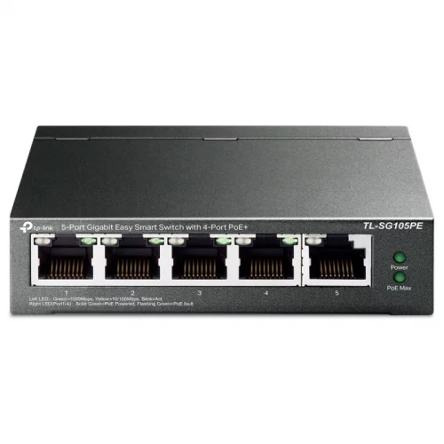 Коммутатор TP-Link Easy Smart TL-SG105PE 5x RJ-45 (TL-SG105PE)