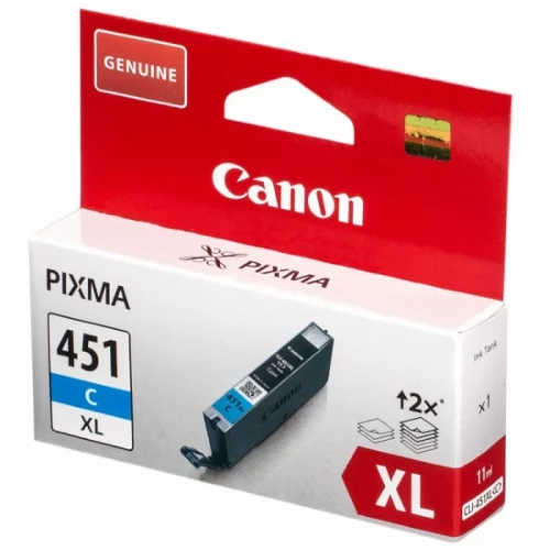 Картридж CANON CLI-451C XL, голубой/ 665 страниц (6473B001)