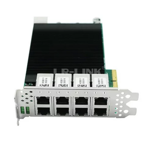 Сетевой адаптер Lr-Link LRES2008PT PCIe 2.1 x4, Intel i350, 8*RJ45 1G NIC Card, Dual Slot (302359) фото 2