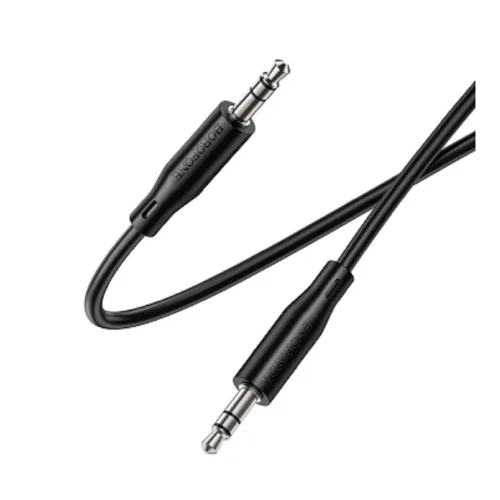 BOROFONE BL26/ AUX аудио кабель/ 3.5 mm jack - 3.5 mm jack/ 1m/ черный (B-22170) фото 3