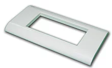 Пластиковая накладка на цоколь, 45x90, белая (LAN-FR45X90-WH)