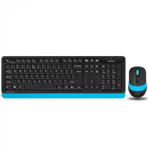 Клавиатура + мышь A4Tech Fstyler FG1010, Wireless, 2.4G, USB, 1200-1600-2000dpi, 4But, Multimedia (FG1010 BLUE)