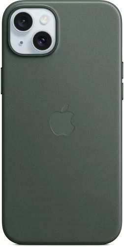 Чехол (клип-кейс) Apple для Apple iPhone 15 Plus FineWoven Case with MagSafe Evergreen (MT4F3FE/A)