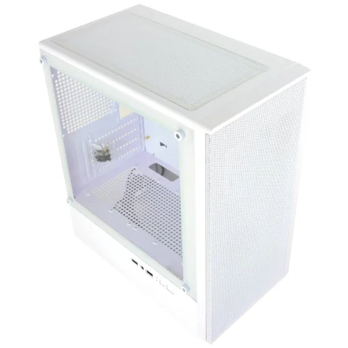Корпус Ginzzu CL411 mATX передняя панель Сетка белый фото 2
