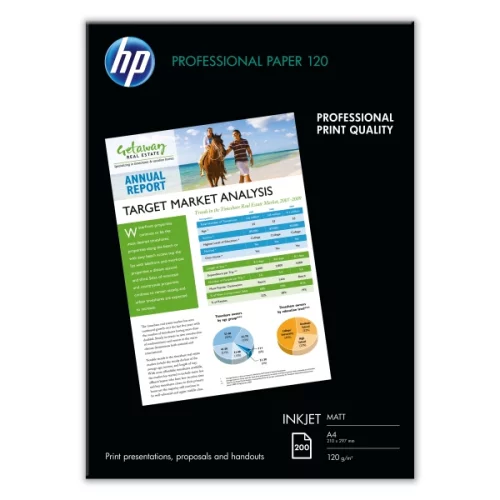 Бумага HP матовая для лазерной печати, 200 листов, A4, 120g/m2 (Q6593A)