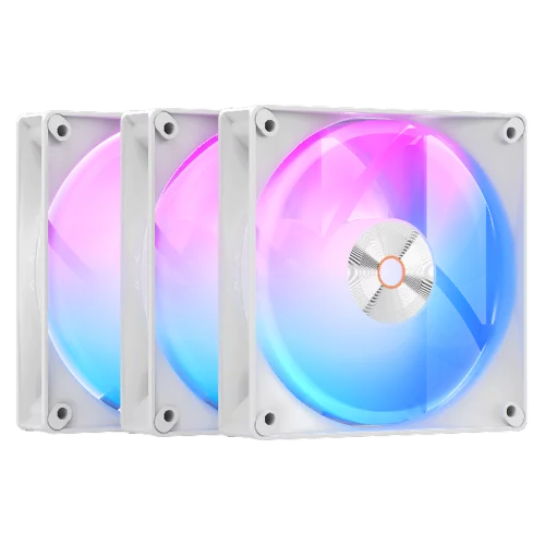 Вентилятор в корпус ID-Cooling Fan Ocypus Delta F12 WH ARGB LED 3 in 1 / White / 3 pack / PWM (DELTA-F12-WH3AM00X-GL)