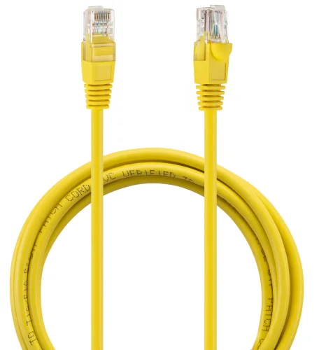 Патч-корд Buro UTP-5E-2M-Y UTP 4 пары cat.5E CCA molded 2м желтый RJ-45 (m)-RJ-45 (m) фото 3