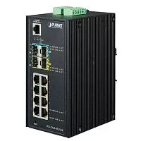 коммутатор/ PLANET IP30 Industrial L2+/L4 8-Port 1000T + 2-port 100/1000X SFP + 2-port 10G SFP+ Full Managed Switch (-40 to 75 C, dual redundant power input on 12~48VDC terminal block, DIDO) (IGS-5225-8T2S2X)