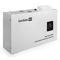 Exegate EX291750RUS Стабилизатор напряжения ExeGate Master Turbo AVS-8000 (8000ВА, 100-265В, цветной дисплей, 220В±8%, КПД 98%, 5 уровней защиты, задержка, усиленный метал.корпус, клем.колодка+евророз