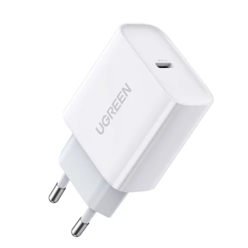 Зарядное устройство UGREEN CD137 (60450) Fast Charging Power Adapter With PD 20W EU. Цвет: белый