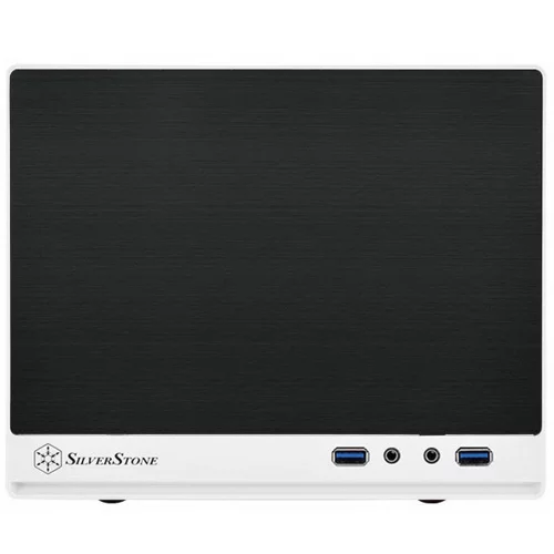 Корпус Silverstone SST-SG13WB-Q (USB 3.0) Sugo Mini-ITX Compact Computer Cube Case, Plastic Front Panel with Faux Aluminum Finish, black white, RTL {4} (G410SG13WBQ0020) фото 2