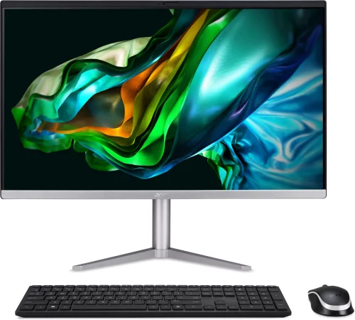 Моноблок Acer Aspire C24-1300 23.8 Full HD Ryzen 5 7520U (2.8) 16Gb SSD512Gb RGr CR Windows 11 Professional GbitEth WiFi BT 65W клавиатура мышь Cam черный 1920x1080 (DQ.BL0CD.007)