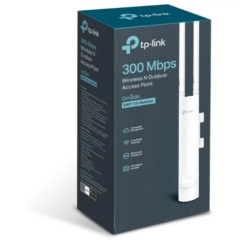 Точка доступа/ 300Mbps Wireless N Outdoor Access Point, 300Mbps at 2.4GHz, 802.11b/g/n, 1 10/100Mbps LAN, Passive PoE, Centralized Management (Wireless Controller Supported), 5dBi External Omni Antennas, Pole/wall Mounting (EAP110-OUTDOOR) фото 5