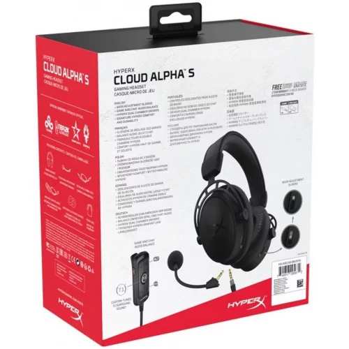 Гарнитура HP HyperX Cloud Alpha S Blackout HX-HSCAS-BK/ WW (4P5L2AA) фото 6