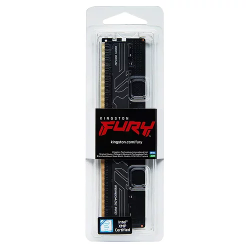 Модуль памяти Kingston 16GB DDR5 6400 FURY Renegade Pro RDIMM Black XMP ECC Registered DIMM (Single Module) 1RX8 32-39-39 1.4V 288-pin 16Gbit (KF564R32RB-16) фото 3