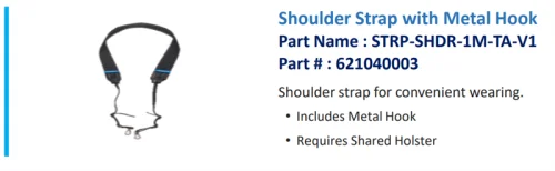 Ремень через плечо Bluebird ASSY: S10 (STRP-SHDR-1M-TA-V2) Shoulder Strap, Includes Metal Hook, Requires HLSTR-FABRIC-L175MM-TA-V1 (621040008)