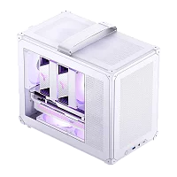Корпус без блока питания/ Case JONSBO C6 MAX Handle, Mini-Tower, TG, no fan, 1xUSB-A 3.0 + 1xUSB-C 3.1, mATX, mITX White (C6 MAX WHITE)